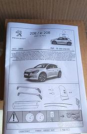 Barre Portapacchi per Peugeot 208 dal 2019 in poi