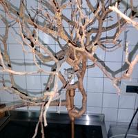 Lampada artigianale legno