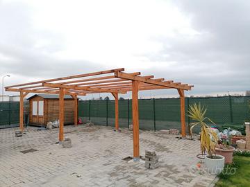 Tettoia pergola gazebo riparo auto sole grandine