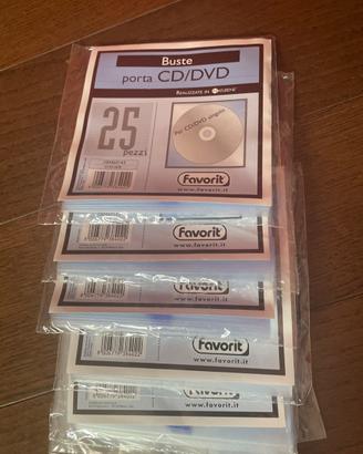 Buste singole porta CD/DVD Favorit (5x25 pz)