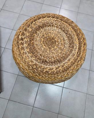 pouf ikea in vimini poggia piedi modello alseda