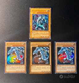 Lotto Carte Yugioh - Drago Bianco Occhi Blu