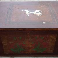 Bauletto in legno vintage