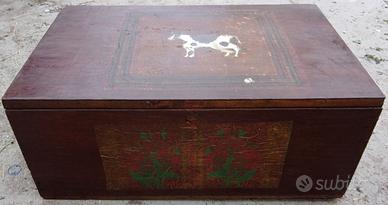 Bauletto in legno vintage