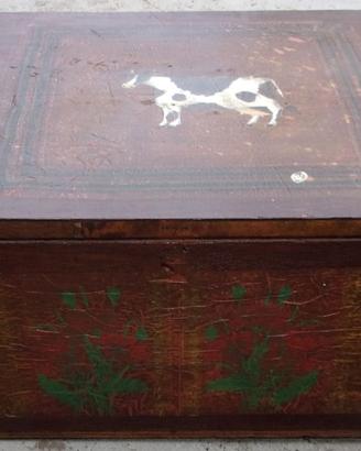 Bauletto in legno vintage