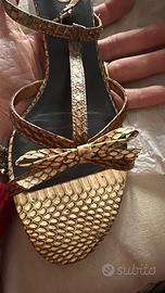I’S-sandali in pelle di pitone 38