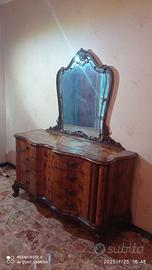 cassettiera chippendale in legno vintage