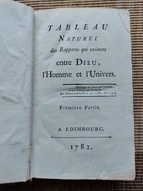 Libro antico Tableau naturel  del filosofo 