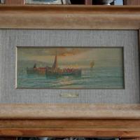 Remo Testa, coppia di paesaggi, marino e campestre