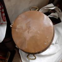 Vecchia pentola padella rame cm 24.