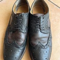 Scarpe in pelle stringate brogue da uomo eleganti