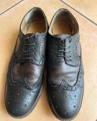 Scarpe in pelle stringate brogue da uomo eleganti