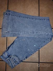 Jeans donna in denim con strass – Taglia 44