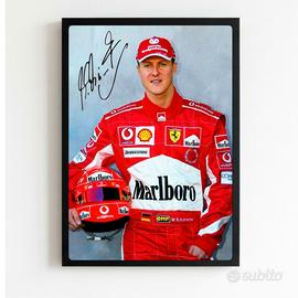 quadro poster Michael schumacher 