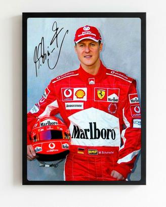 quadro poster Michael schumacher 
