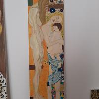 Quadro arredamento olio su tela 100x30 Le tre età 