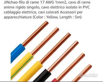 Spezzoni cavo Rame Rigido 1 mm x bricolage