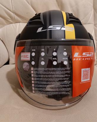 Casco LS2 Airflow tag. L nero e giallo