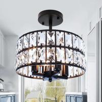 Moderna plafoniera in cristallo,lampadario 4  luci