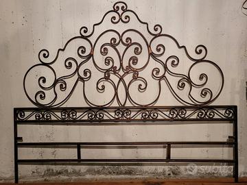 Letto alla francese in ferro battuto