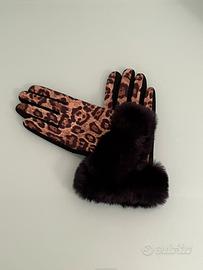 Guanti da donna leopardati.