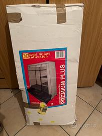 Guardaroba montabile in telo TNT 125x46xH175 cm