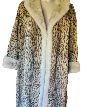 Pelliccia Ocelot baby visone palomino più borsa