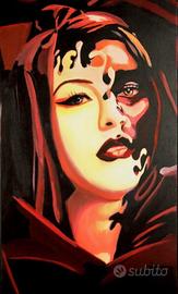 Acrilico su tela di:Anna Michalowska - Two faces