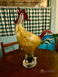 Gallo in vetro di Murano