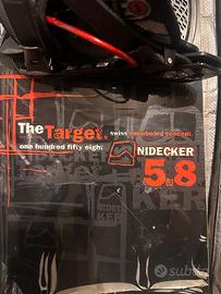 Snowboard uomo 154 cm con attacchi