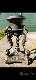 Portscandele in bronzo massiccio vintage.