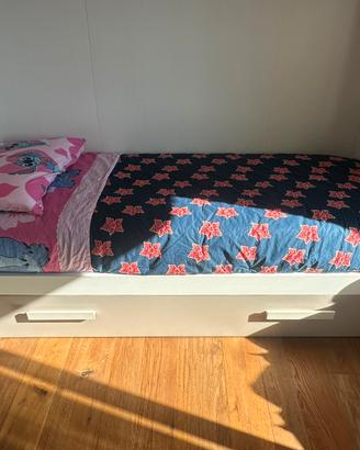 Letto singolo con secondo letto estraibile