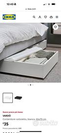 Cassettone IKEA sottoletto con ruote