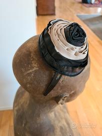 Cerchietto da cerimonia fiore in pelle