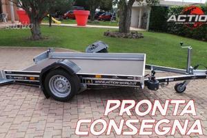 Carrello ribassato per trasporto quad moto cose