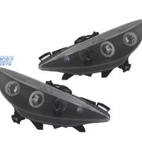 FARI PEUGEOT 207 06-12 OCCHI ANGELICI SFONDO NERO