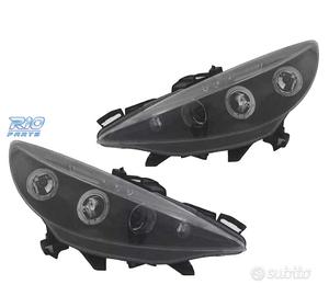 FARI PEUGEOT 207 06-12 OCCHI ANGELICI SFONDO NERO