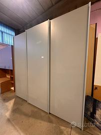 Armadio moderno 3 ante scorrevoli grigio