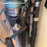 Mulinello Shimano Catana 2500 con trecciato