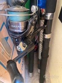 Mulinello Shimano Catana 2500 con trecciato