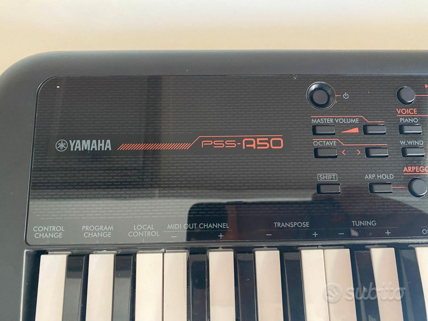 Yamaha PSS-A50 Tastiera Digitale Portatile | 37 Tasti Dinamici | USB-MIDI | Alimentazione A Batterie O USB