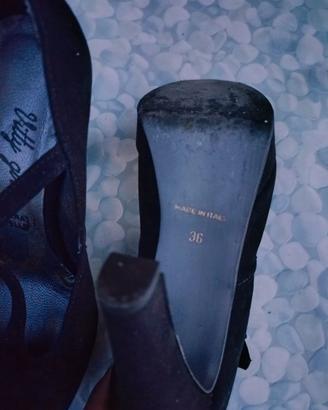 scarpe da donna eleganti con tacco alto e plateau