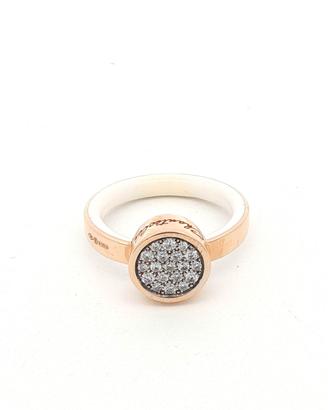 Anello Chantecler Paillettes in oro rosa e diamant