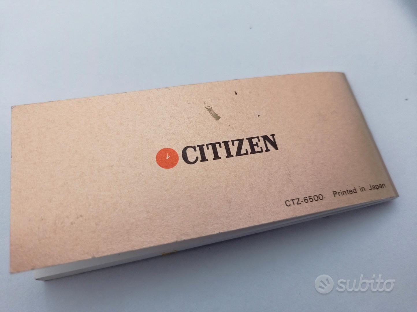 istruzioni Citizen Noblia e Permabright Collezionismo In vendita a Como