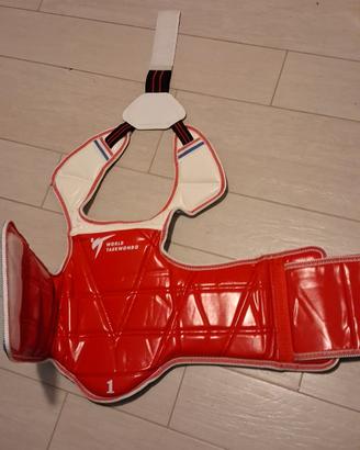 kit completo corazza e protezioni taekwondo