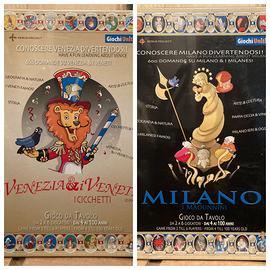 2 Giochi da tavolo Quiz Venezia Milano NUOVO