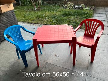 Tavolo von 2 sedie per bambini