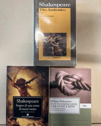 3 Libri di William Shakespeare