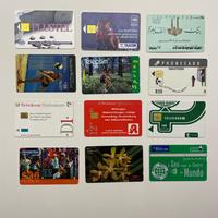 Lotto 12 carte schede telefoniche INTERNAZIONALI