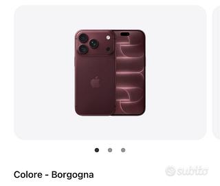 Apple IPhone 18 pro borgogna 512 gb nuovo